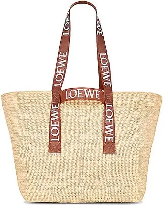 Loewe Fold Shopper Bag in Tan