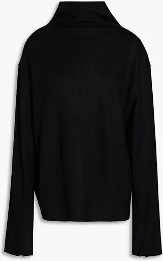 Yan wool-jersey turtleneck top