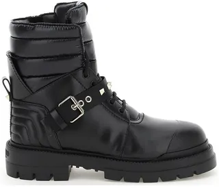 Valentino Garavani Rockstud Strapped Combat Boots