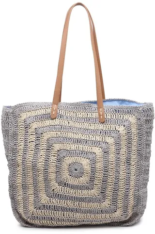 Multi Straw Tote Bag