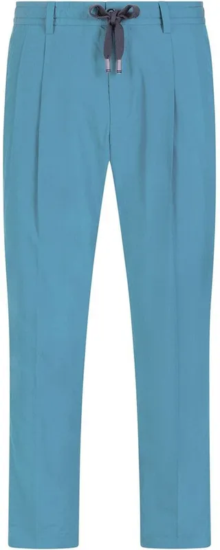 Drawstring Silk Cropped Trousers