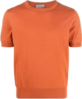 short-sleeved knitted T-shirt