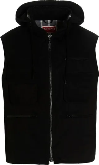 Kenzo Maxi pocket hooded vest