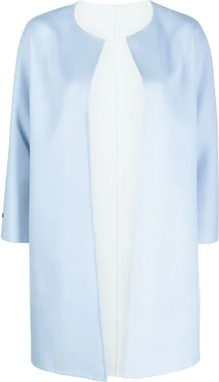 Side Slit-Detail Wool Coat