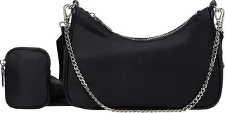 Steve Madden Vital Multiti Pouch Crossbody (Black) Cross Body Handbags