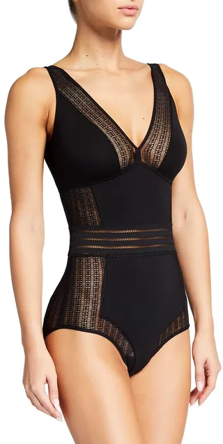 Jolie Lace-Detailed Triangle Bodysuit