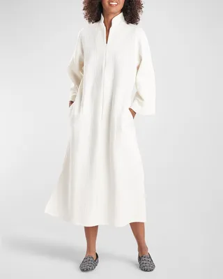 Infinity Jacquard Zip-Front Dress