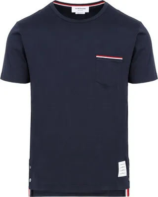 Thom Browne Pocket Detailed Crewneck T-Shirt