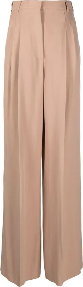 High-Waisted Straight-Leg Trousers