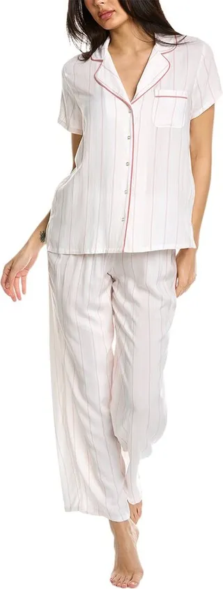 Splendid 2pc Notch Top & Pant Pajama Set