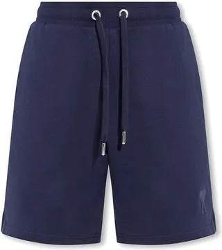 AMI Logo Embroidered Drawstring Track Shorts