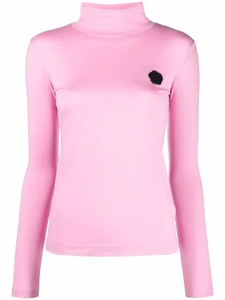 Signature Seal Turtleneck Top