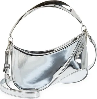 Spiral Mirror Finish Shoulder Bag