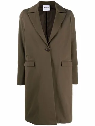 Single-Breasted Mid-Length Coat