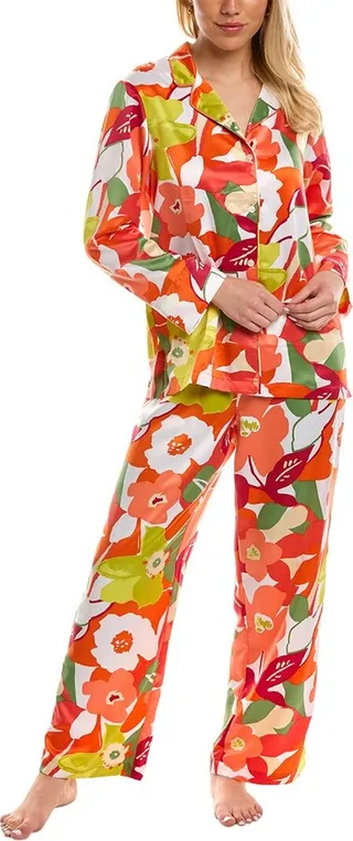 Natori 2pc Satin Essentials Woven Pajama Set