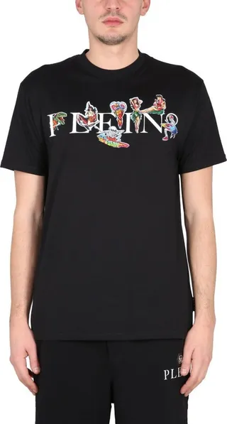 Philipp Plein Logo Printed Crewneck T-Shirt