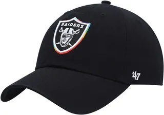 Men's '47 Black Las Vegas Raiders Team Pride Clean Up Adjustable Hat