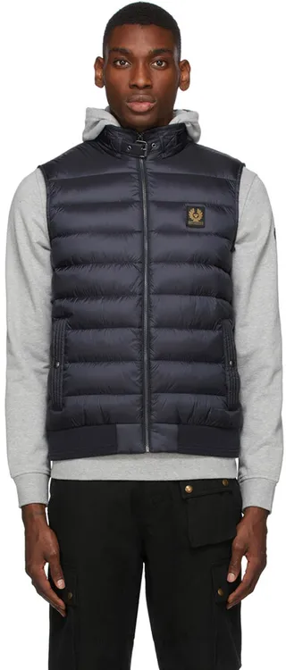 Belstaff Navy Down Circuit Gilet Vest
