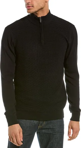 Point Zero Brick Stitch Mock Neck Sweater