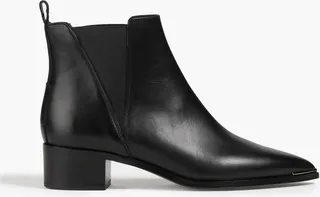Leather ankle boots