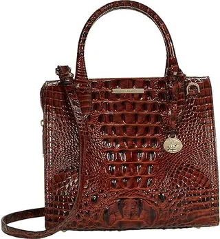Brahmin Melbourne Small Caroline Crossbody (Pecan) Handbags