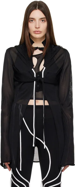 Ottolinger Black Hooded Cardigan