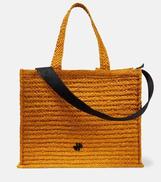 Patou Small raffia tote bag