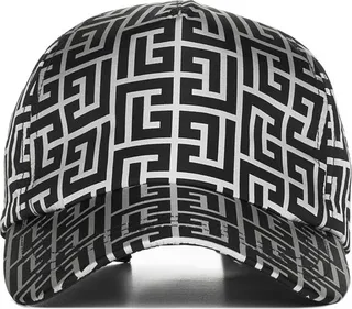 Balmain Monogram-Printed Baseball Hat