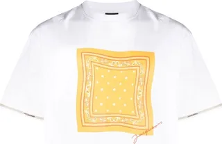 White Le Toalha Bandana Print T-Shirt