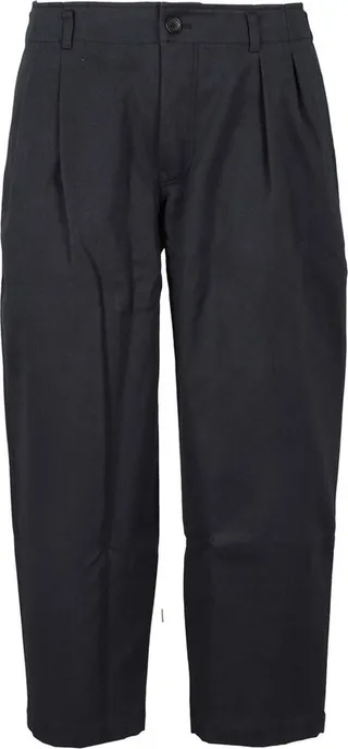 Comme des Garçons Shirt Pleated Cropped Straight Leg Pants