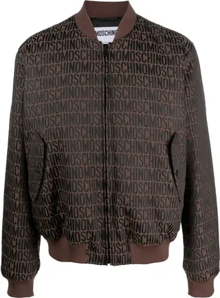 Logo-Print Bomber-Jacket