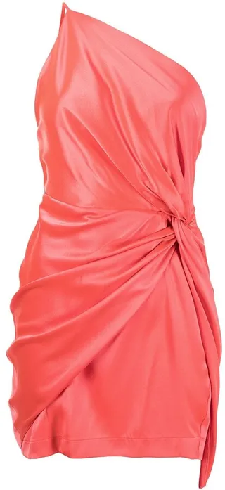 Knot-Detail Mini Dress