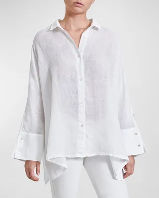 Anya Oversized Handkerchief Linen Shirt