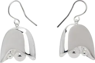 Jil Sander Silver Grape Earrings