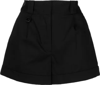 High-Waisted Cotton Shorts