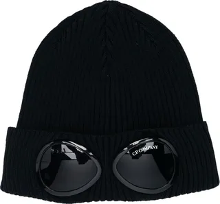 Goggle-Detail Knit Beanie
