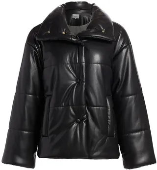 Hide Vegan Leather Puffer Jacket