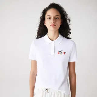 Women's Regular Fit Colored Crocodile Flowy Piqué Polo