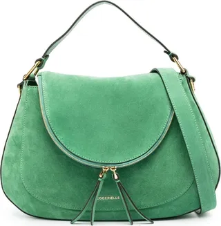 Sole suede shoulder bag