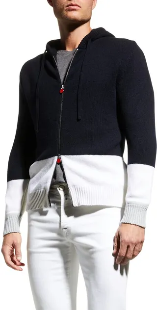 Men's Colorblock Full-Zip Hoodie