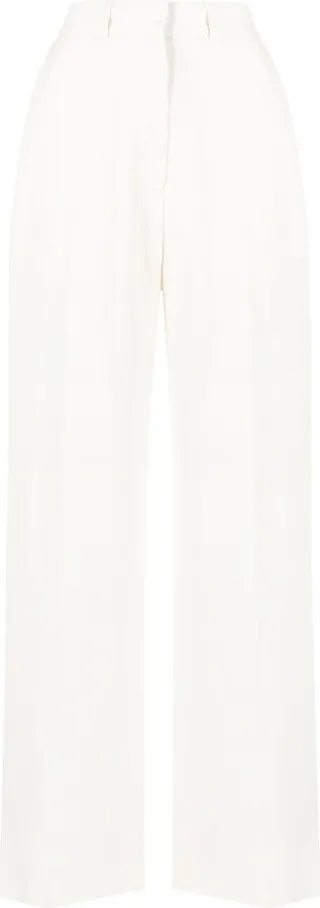 High-Waisted Tailored Trousers