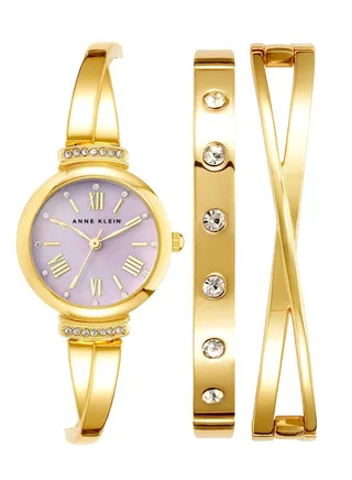 Lavender Pearl Compliant Round Watch