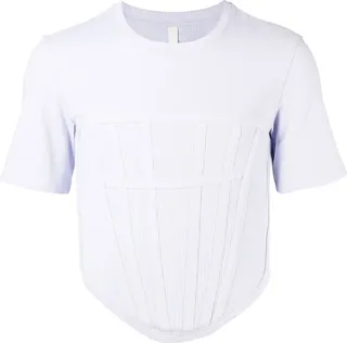 Jersey Rib corset T-shirt