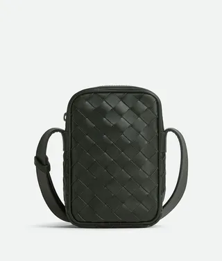 Intrecciato Zippered Phone Pouch