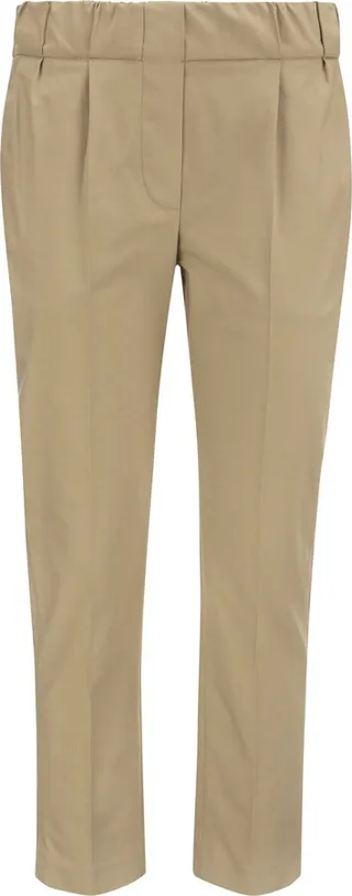 Tailored Stretch Twill Cotton Jogger Trousers