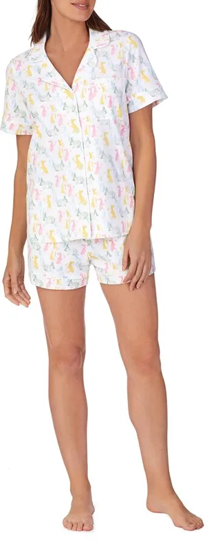 Bunny Print Short Pajamas