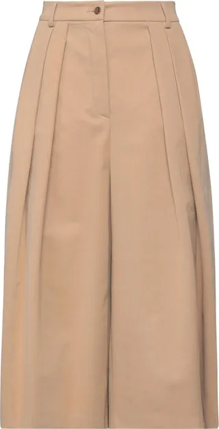 Cropped Pants Light Brown