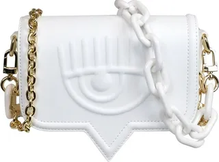 Chiara Ferragni Logo Patch Chain-Linked Shoulder Bag