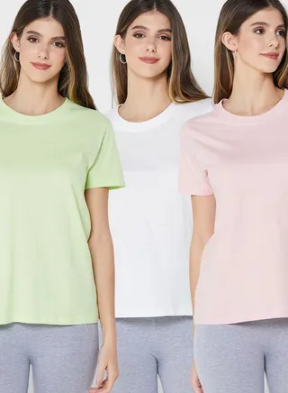 3 Pack Essential Crew Neck T-Shirt