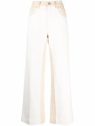 CHLOÉ- Cotton Wide Leg Trousers